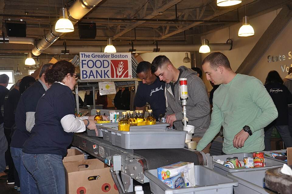 Food pantry volunteers